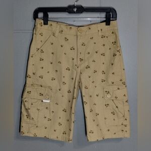 Rocawear Tan Patterned Cargo Shorts 14/29